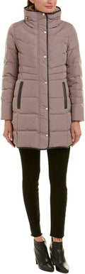 Faux Fur Collar Hooded Coat for Women
