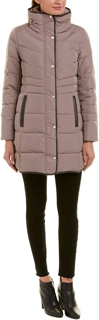 Faux Fur Collar Hooded Coat for Women
