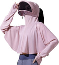 Hooded Sun Shirt with Ponytail Hole for Women