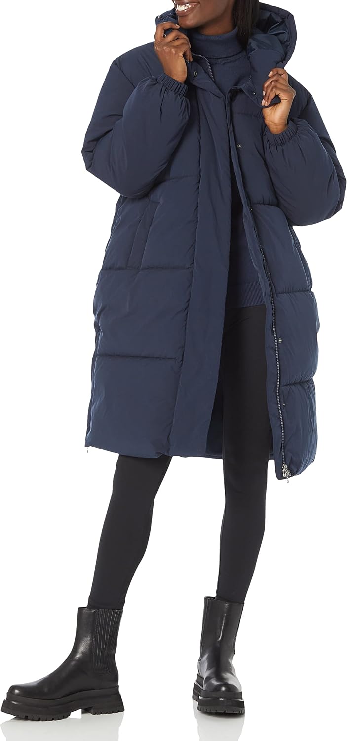 Oversized Longline Puffer Jacket for Women