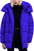 Mid Length Hooded Puffer Coat for Women