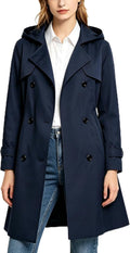 Waterproof Windproof Long Trench Coat for Women