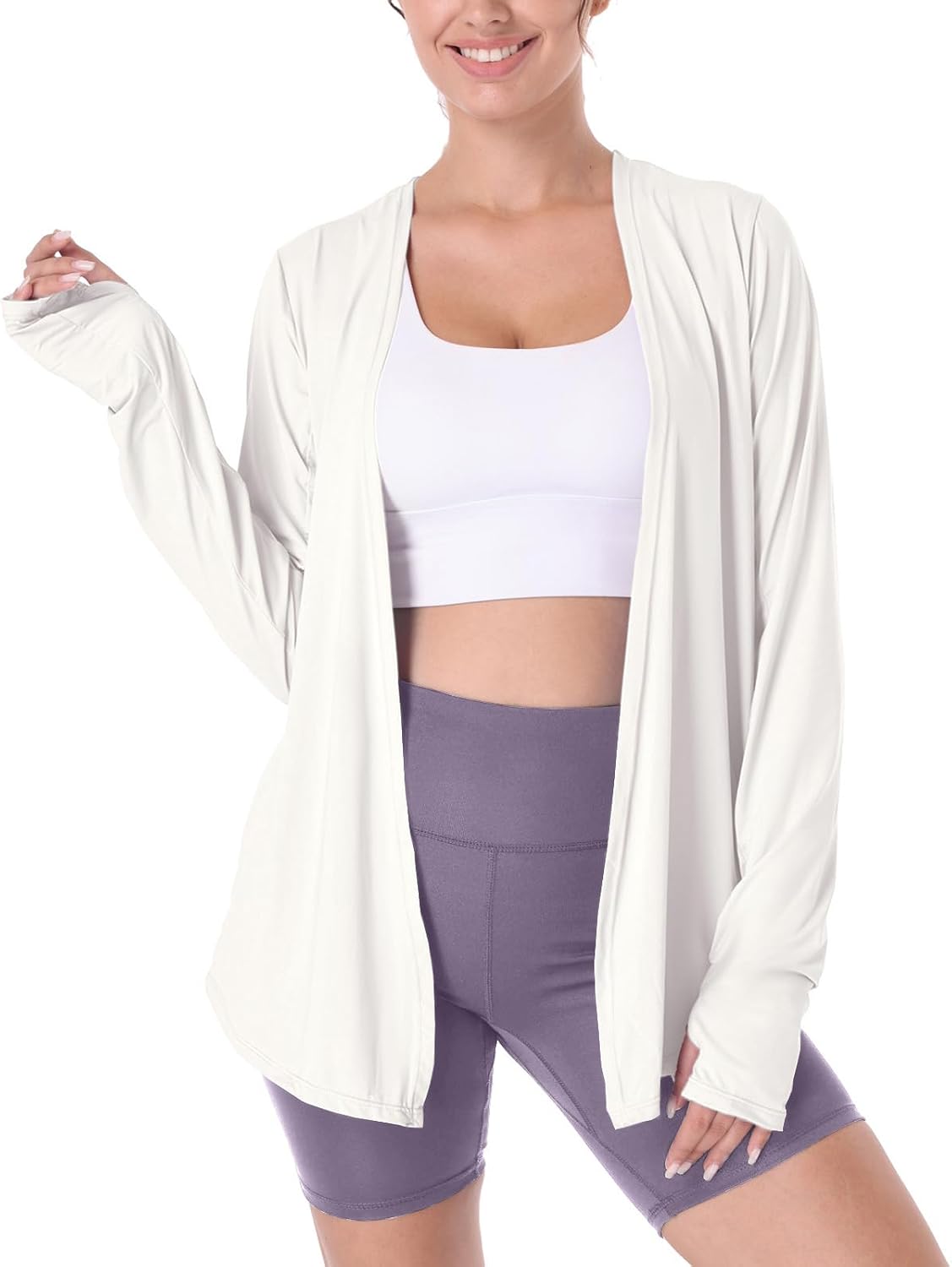 Open Front Sun Protection Wrap for Women