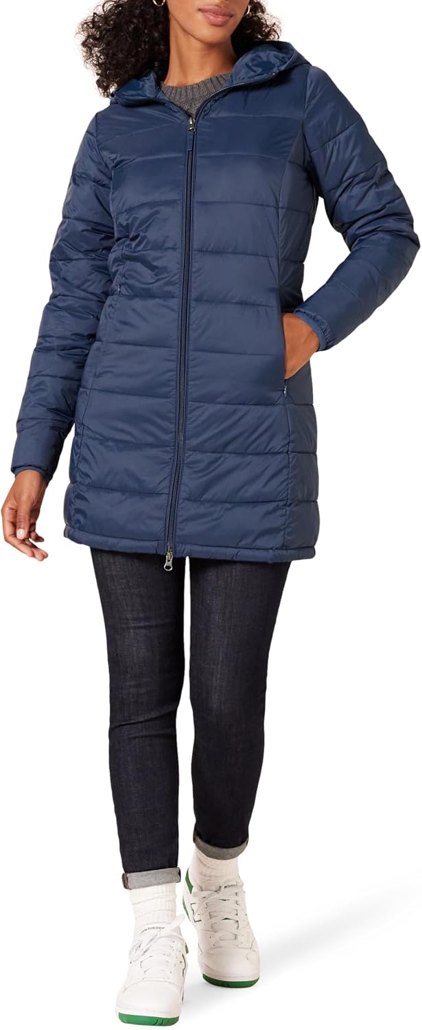 Water Resistant Quilted Puffer Jacket for Women