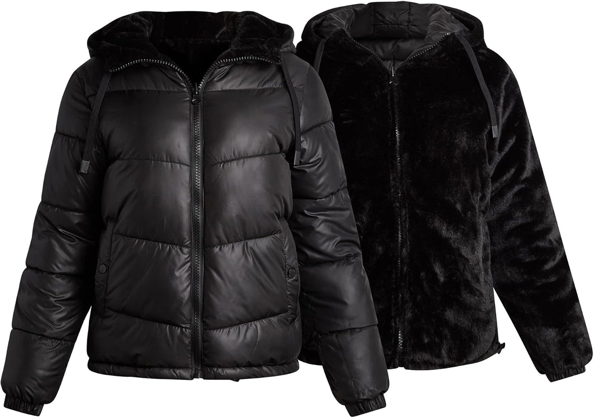 Reversible Longline Puffer Parka for Women